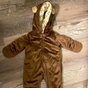 Infant Moose footed jacket outerwear 3 months